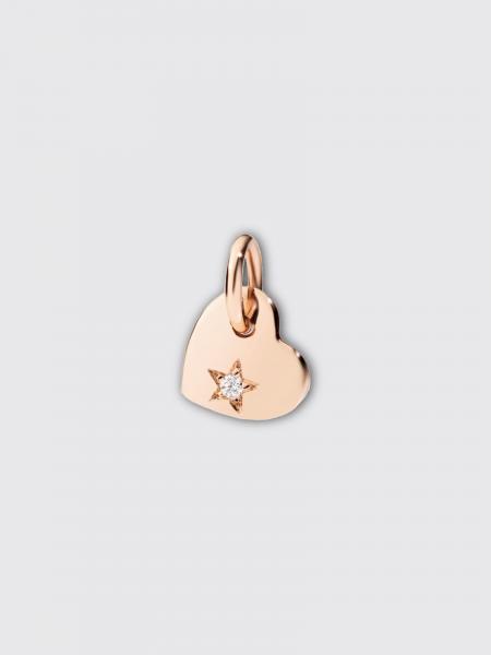 Heart pendant in 9 kt rose gold with diamond