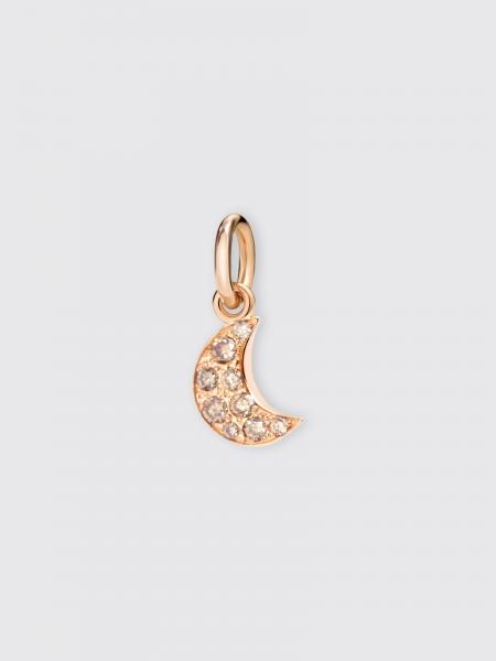 Luna Dodo charm in 9 kt rose gold with brown diamonds
