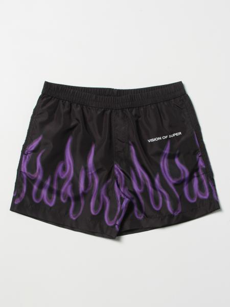 Costume a boxer Vision of Super con fiamme>