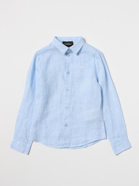 Camicia Emporio Armani Kids lino