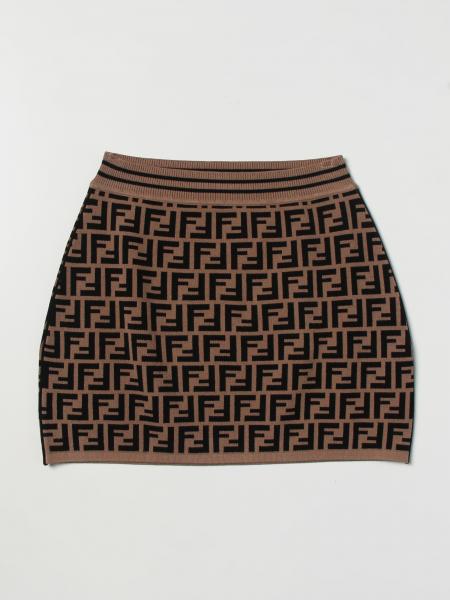 Fendi Kids skirt in viscose blend