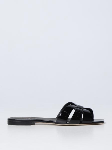 Saint Laurent Tribute patent leather sandals