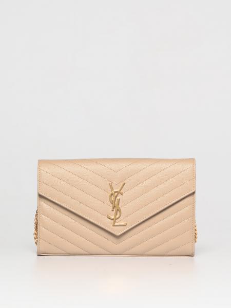 Saint Laurent Cassandre grain de poudre leather wallet bag