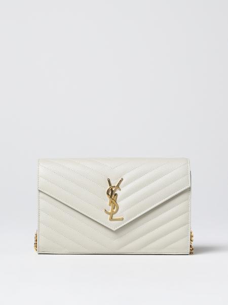 Saint Laurent Cassandre grain de poudre leather wallet bag