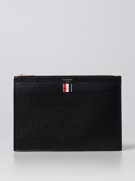 Thom Browne grainy leather document holder