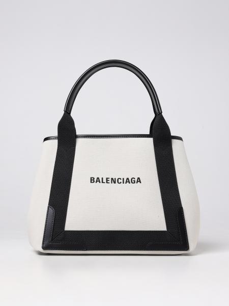 Balenciaga Cabas S bag in canvas and leather