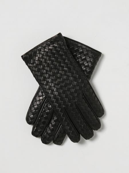 Bottega Veneta intreccio leather gloves