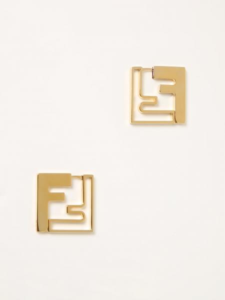 Fendi Forever bronze earrings