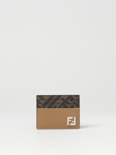 Fendi FF Squared credit card holder in leather