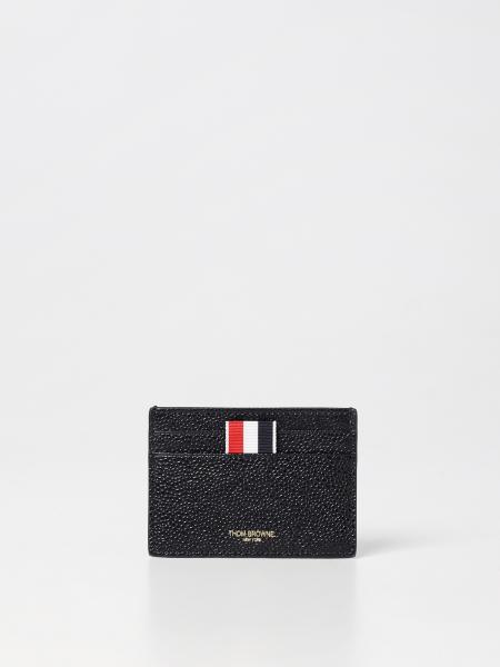 Thom Browne credit card holder in grained leather