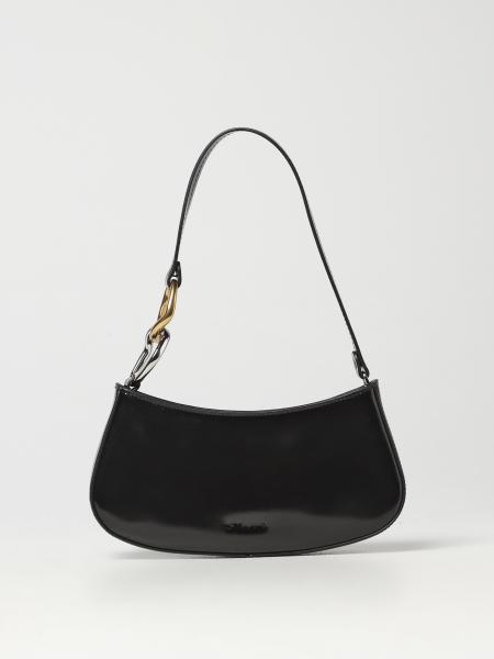 Borsa Ollie Staud in pelle spazzolata