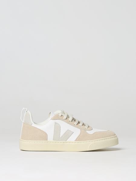 Sneakers V-10 Chromefree Veja in pelle a grana e camoscio>