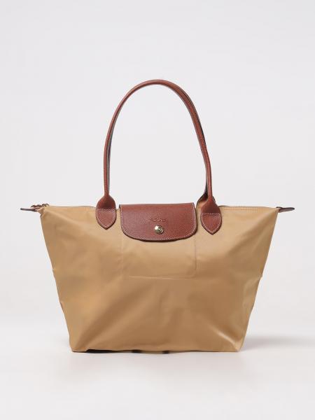 Le Pliage Original M Nylon and Grained Leather Bag Longchamp
