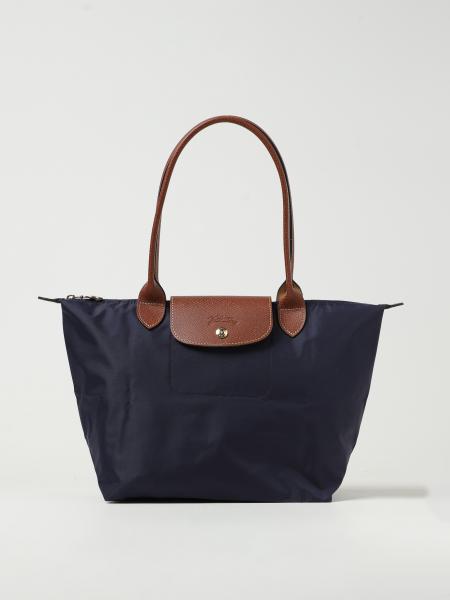 Borsa Le Pliage Original M Longchamp in nylon e pelle a grana