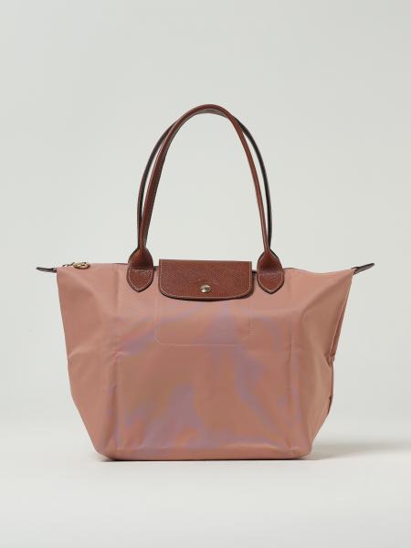 Le Pliage Original M Nylon and Grained Leather Bag Longchamp