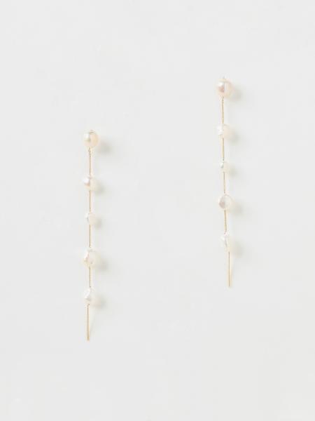 Orecchini Atum Cult Gaia in ottone con perle di fiume