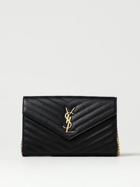 Clutch Cassandre Saint Laurent in pelle grain de poudre