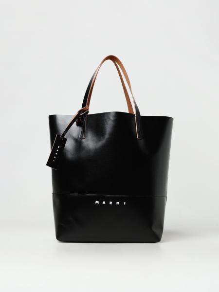 Marni 트라이베카 코팅 패브릭 백