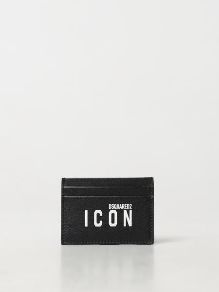 Portacarte di credito Icon Dsquared2 in pelle