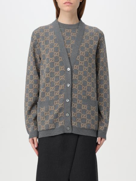 Gucci wool cardigan with jacquard monogram