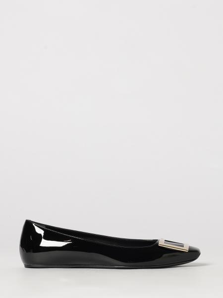 Bailarinas Trompette Roger Vivier de charol con hebilla