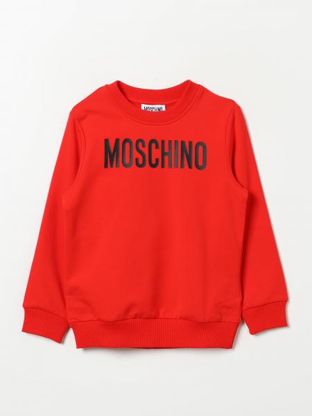 Felpa a girocollo con logo Moschino