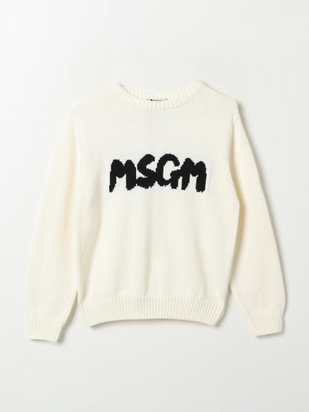 FW24 MSGM Kids Sweater for girls online on GIGLIO.COM