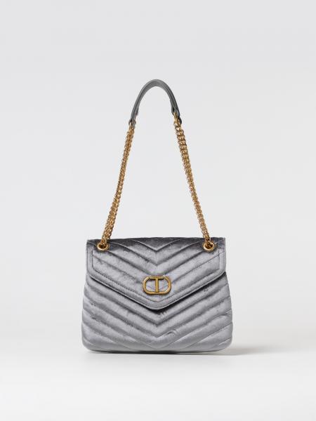 Borsa Dreamy Twinset in velluto trapuntato chevron