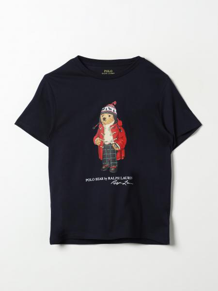 T-shirt in cotone Polo Ralph Lauren con stampa bear