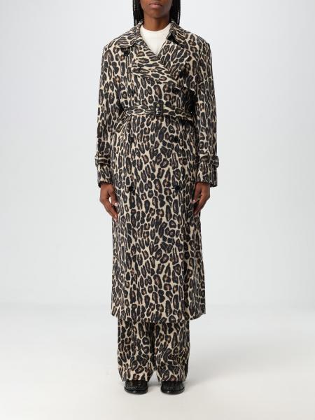 Trench Theory in lana animalier