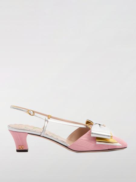 Slingback Bowow Valentino Garavani in nappa e tessuto con fiocco