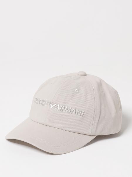 Cappello Emporio Armani in cotone con logo ricamato