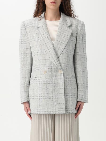 アウターその他 EMPORIO ARMANI Woman Blazer Natural EW000982TE13533 F1013 EMPORIO ARMANI: Blazer woman - Natural | Emporio Armani