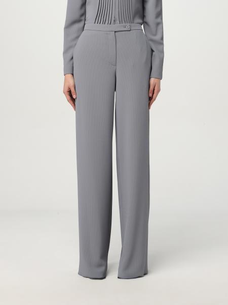 パンツ EMPORIO ARMANI Woman Pants Grey EW000851AF12514 U8047 Women's crepe pants ew000851af12514 Grey Mineral | Caposerio.com