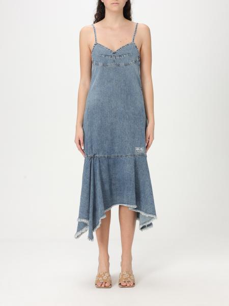 MOSCHINO JEANS: Dress woman - Gnawed Blue | Moschino Jeans