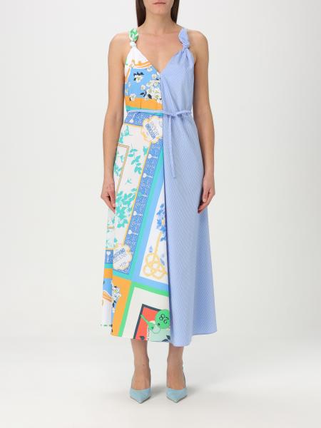 ワンピース MOSCHINO JEANS Woman Dress Gnawed Blue 04793725 1303 MOSCHINO JEANS: Dress woman - Gnawed Blue | Moschino Jeans