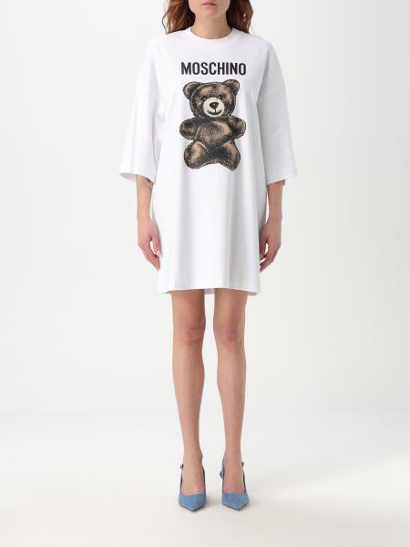 ワンピース MOSCHINO COUTURE Woman Dress White 04350542 1001 MOSCHINO COUTURE: Dress woman - White | Moschino Couture
