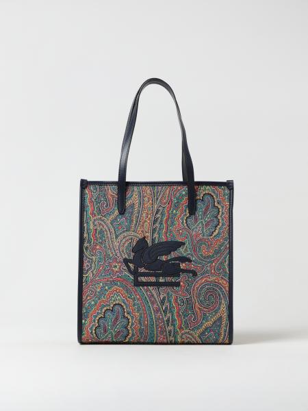 Etro: Borsa Love Trotter Etro in canvas jacquard e pelle