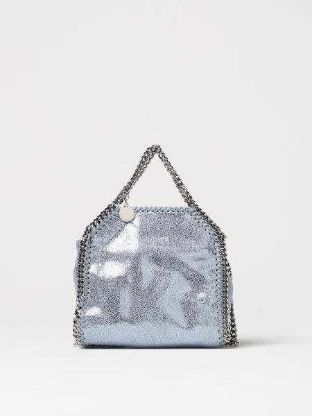 Borsa Falabella Micro Stella McCartney in camoscio sintetico laminato cracklè