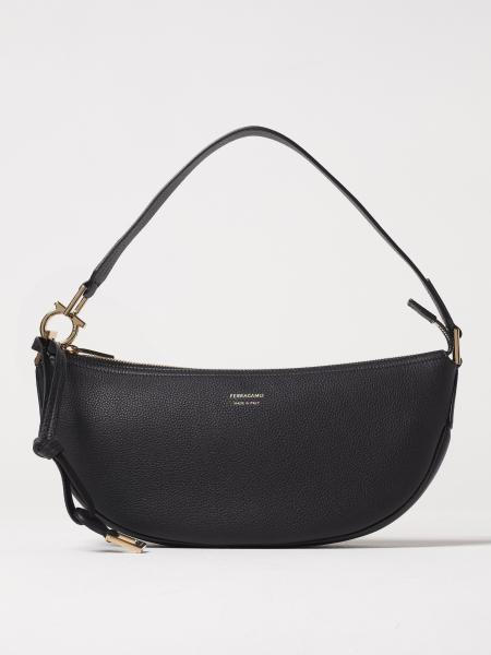 Borsa Hobo Ferragamo in pelle a grana