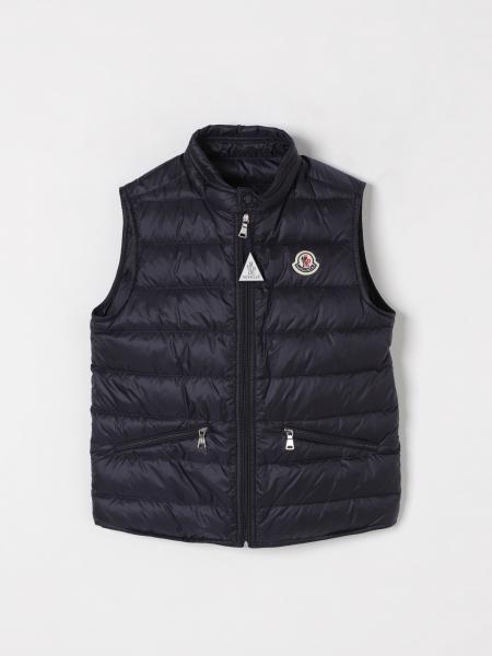 Piumino gilet con logo Moncler in nylon