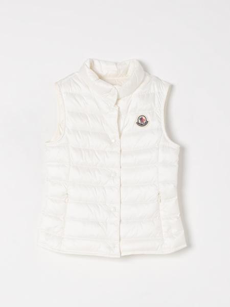 Piumino gilet con logo Moncler in nylon