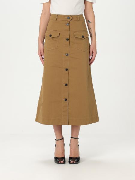 Gonna midi Saint Laurent in cotone