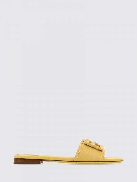 Baguette Grained Leather Mules with Hand Stitching Fendi