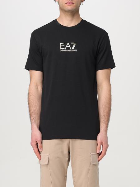 T-shirt in viscosa con logo EA7