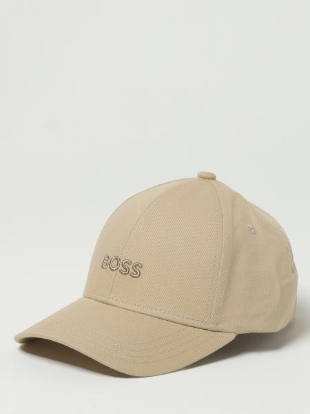 Cappello Boss in cotone con logo ricamato