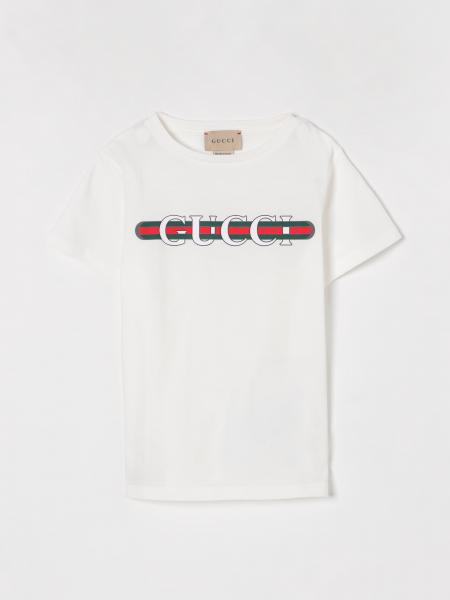 T-shirt in cotone Web Gucci