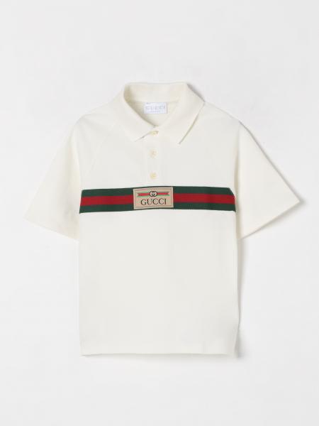 Polo in cotone Web Gucci