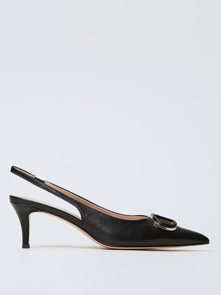 Moda scarpe: Slingback Twinset in pelle laminata