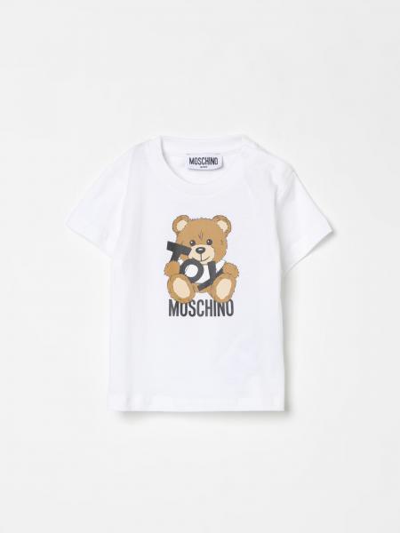 T-shirt in cotone con stampa Teddy Moschino